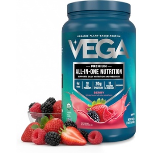 image:imageVega AllinOne Nutrition Organic Vegan Protein Powder  Chocolate 20g Protein Meal Replacement Shake  156 lbs 17 ServingsBerry