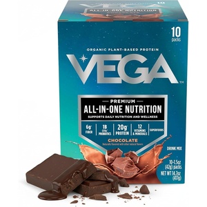 image:imageVega AllinOne Nutrition Organic Vegan Protein Powder  Chocolate 20g Protein Meal Replacement Shake  156 lbs 17 ServingsChocolate