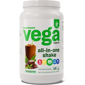 image:imageVega AllinOne Nutrition Organic Vegan Protein Powder  Chocolate 20g Protein Meal Replacement Shake  156 lbs 17 ServingsChocolate mint