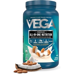 image:imageVega AllinOne Nutrition Organic Vegan Protein Powder  Chocolate 20g Protein Meal Replacement Shake  156 lbs 17 ServingsCoconut almond