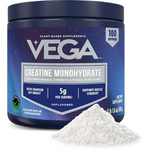 image:imageVega Micronized Creatine Monohydrate Powder Unflavored  5g Pure Vegan Creatine for Men amp Women Strength Performance amp Muscle Growth 100 Servings 176 oz112 Pound Pack of 1