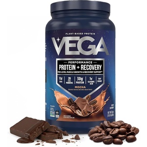 image:imageVega Protein  Recovery Mocha  30g Vegan Protein Dairy amp Gluten Free Probiotics NSF Certified 288 oz 19 ServingsMocha