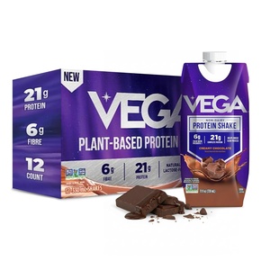 image:imageVega Ready to Drink Vegan Protein Shake Creamy Chocolate  21g Plant Protein Non Dairy amp Lactose Free Protein Shake for Men amp Women Gluten Free 330ml 12 Pack