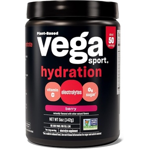 image:imageVega Sport Hydration Electrolyte Powder Berry  Post Workout Recovery Drink for Women and Men Vitamin C Vegan Keto Sugar Free Dairy Free Gluten Free Non GMO 5 ozBerry
