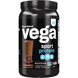 image:imageVega Sport Protein Powder Chocolate 14 Servings 217 oz  PlantBased Vegan Protein Powder BCAAs Amino Acid Tart Cherry Non Dairy Gluten Free Non GMO Packaging May Vary